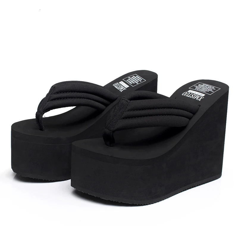 Platform Wedges Slippers Women Sandals Female Shoes Fashion Super High 12cm Heeled Shoes Summer Beach Slides Girls Slippers 250614