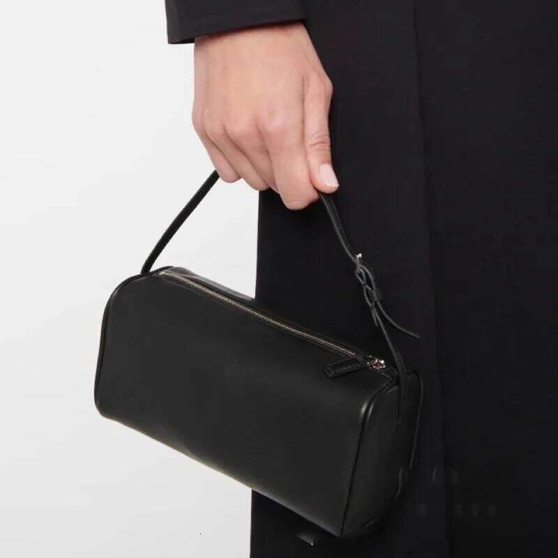 Retro Cowhide Pen Holder Casual Mini Handbag Temperament Fashion Single Shoulder Underarm Bag