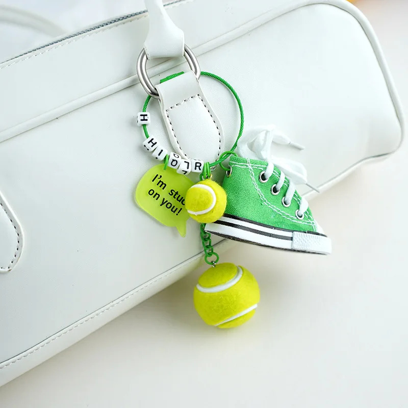 Unisex Bag Pendants Tennis Shoes Cute Kawaii Funny Fashionable Accessories Highquality Multifunctional Keychains For Couple 250616