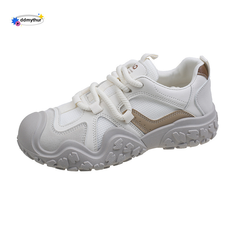 Women's Sneakers 2025 New Summer Thick-Soled Versatile White Soft-Soled Lightweight Running Casual Shoes ddmythur