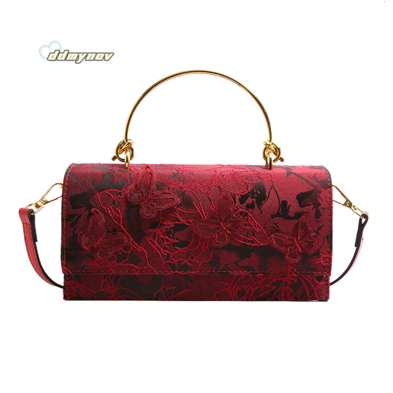 Bags 2025 New Forest Style Sweet Girl Fashion Lace Butterfly Trendy Single Shoulder Chain Small Square Bag Trend ddmynov ddmynov ddmynov