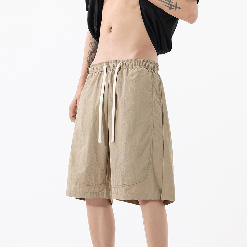 Desiger Men's Summer American-Style Athletic Quick-Dry Loose-Fit 5-Inch Basketball Pants, Outdoor Casual Trendy Designer Workwear Pants
