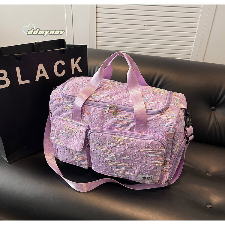 Short for Women, Large Capacity, Lightweight, Handheld, Dry Wet Separation, Sports Fitness Bag, Travel and Business Trip Luggage Bag ddmynov