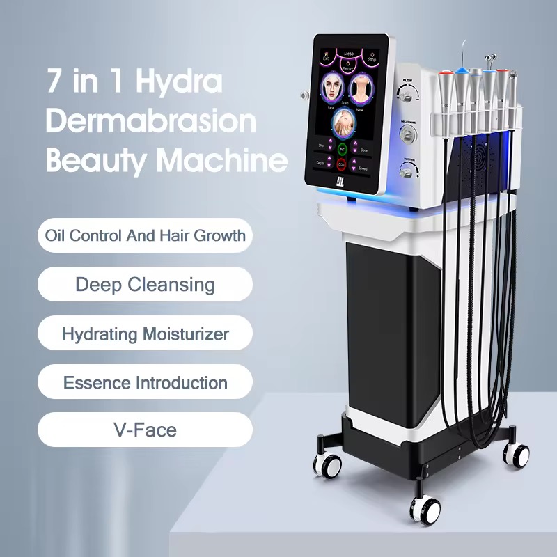 Professional 7-in-1 Microdermabrasion Oxygen Skin Care Deep Exfoliation Beauty Facial Machine Skin Whitening Facial Manager