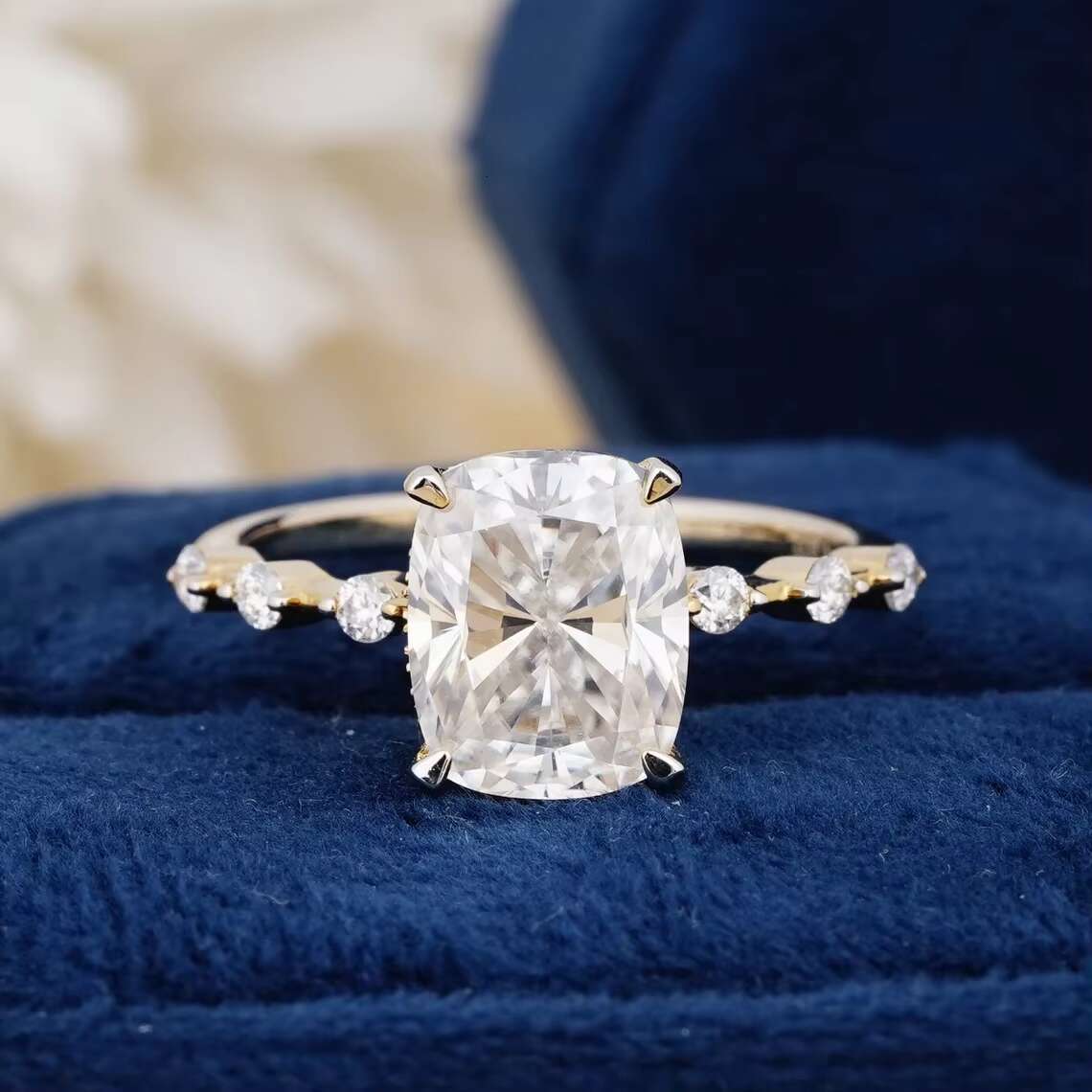 Trendy and Unique Designed Unisex Fine Jewelry Collection 14k Gold Plated Moissanited Diamond Studded Rings for Sale