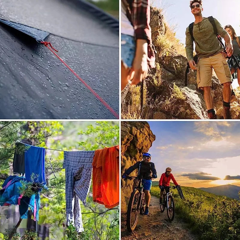 Reflective Paracord Rope Military 7 Strand 4mm 550 Tactical Parachute Cord Camping Tent Lanyard DIY Bracelet Weaving y250611