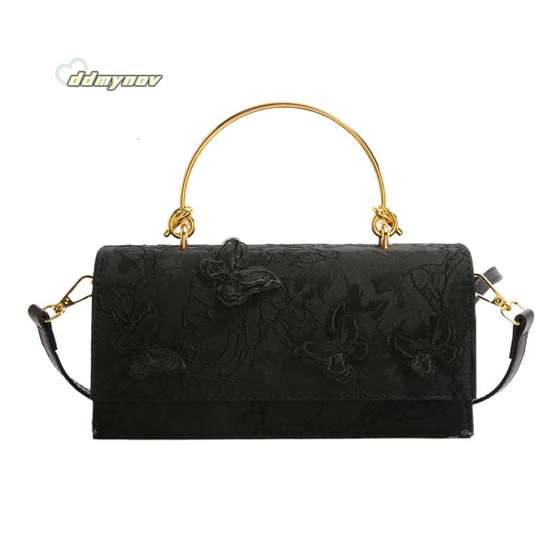 Bags 2025 New Forest Style Sweet Girl Fashion Lace Butterfly Trendy Single Shoulder Chain Small Square Bag Trend ddmynov ddmynov ddmynov