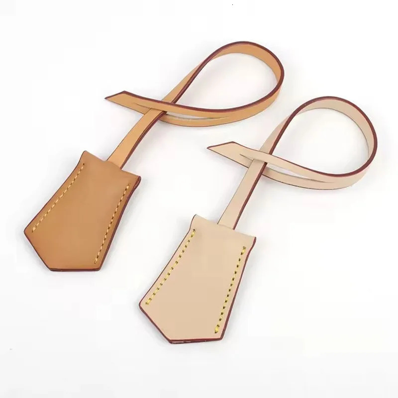Custom Initials Vegetable Tanned Leather Handbag Tag Fashion Women Travel Keyholder Luggage Suitecase Bag Hanging Charm 250616