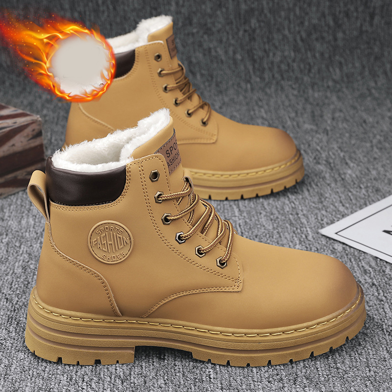 new Free shipping designer Boots for man cotton shoes keep warm Fashion Boots platform casual snow boots