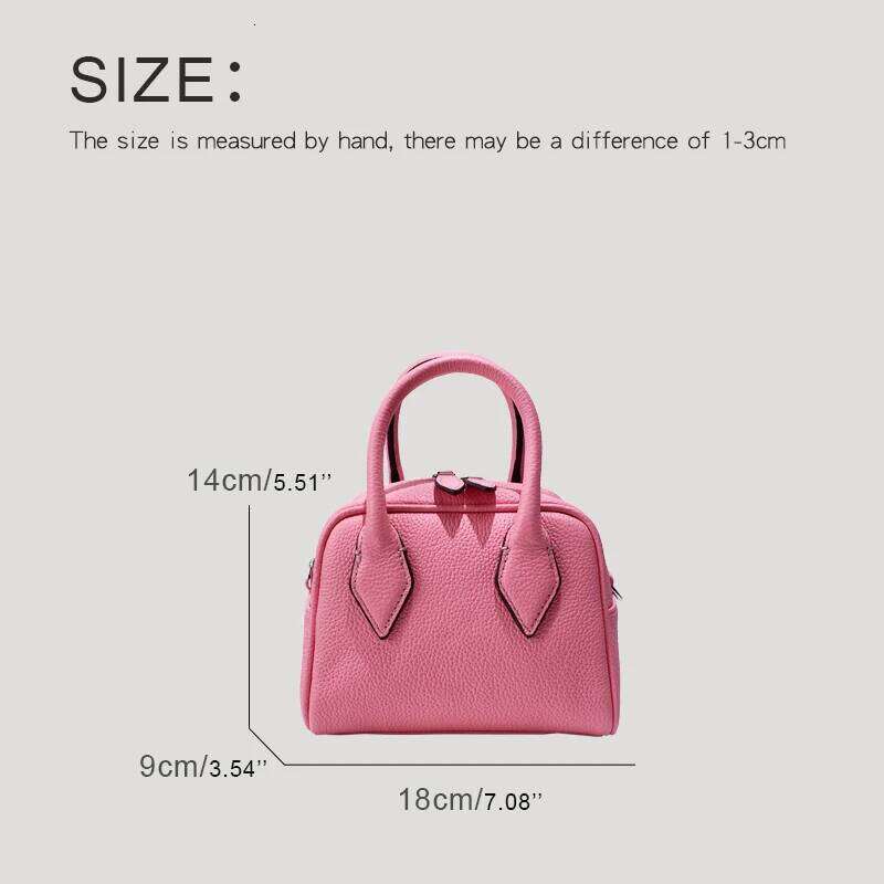 Women's Bags Designer Japan Style Genuine Leather Bag For Women Designer Handbag Purse New In First Layer Cowhide Top Handle Mini Shoulder
