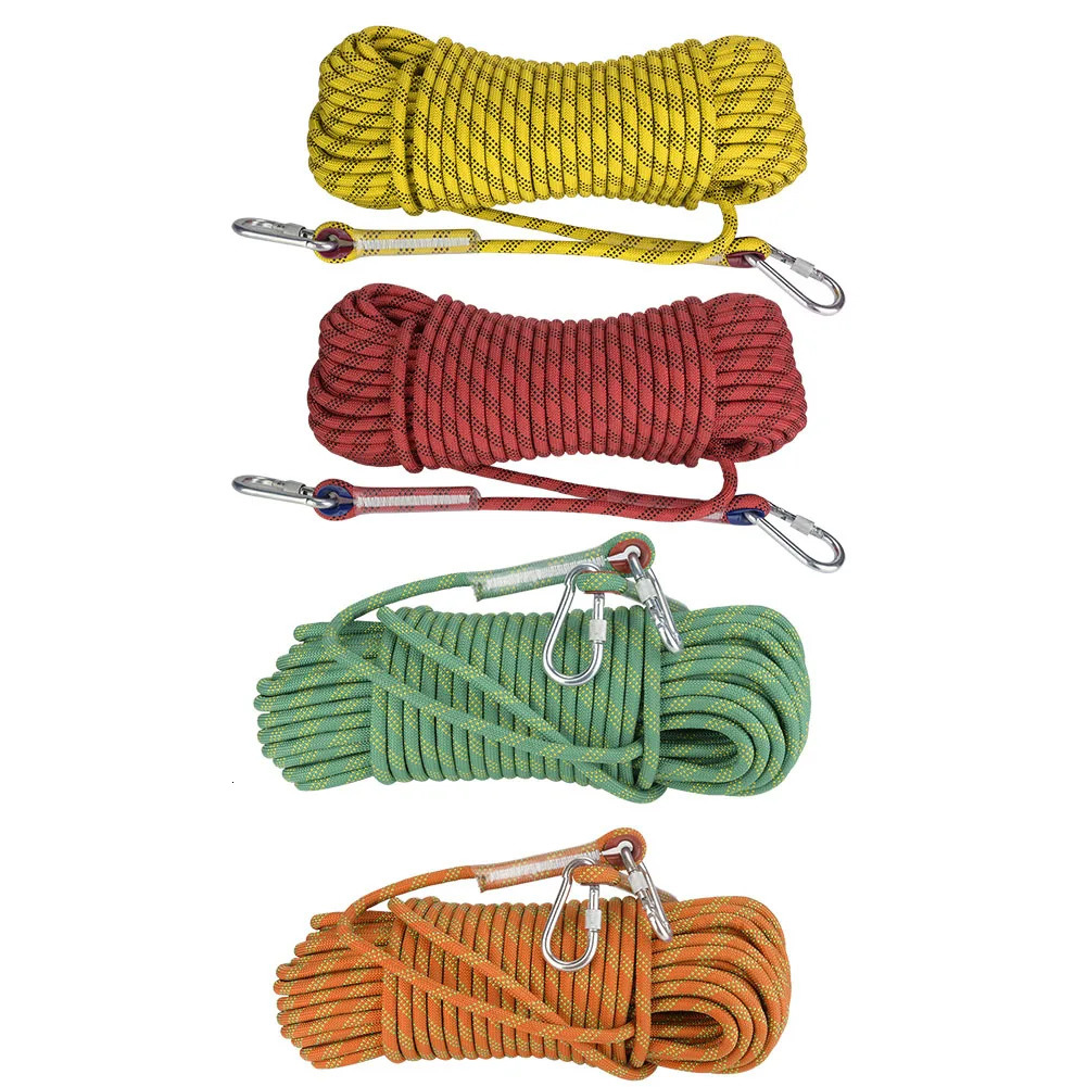 12mm 30m Outdoor Rock Climbing Escape Rope Diameter Safety Survival Cord y250611