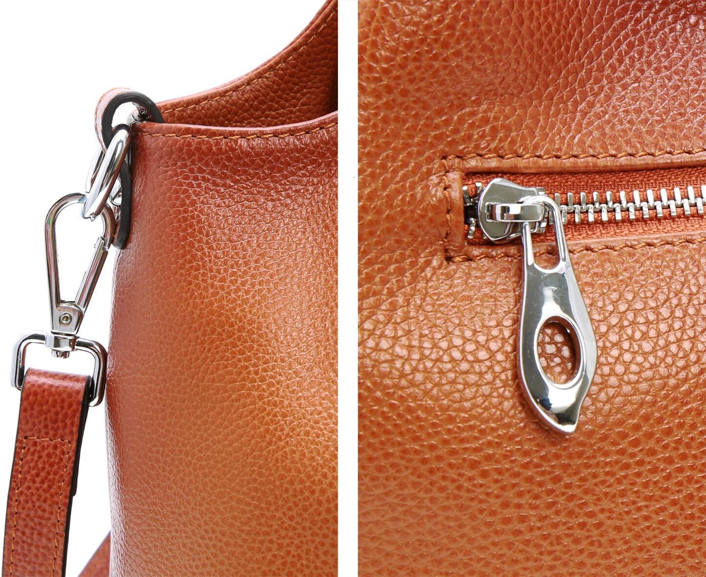 Genuine Leather Shoulder Bags Purses and Handbags for Women Satchel Designer Cross Body Hobo Medium Size Tote