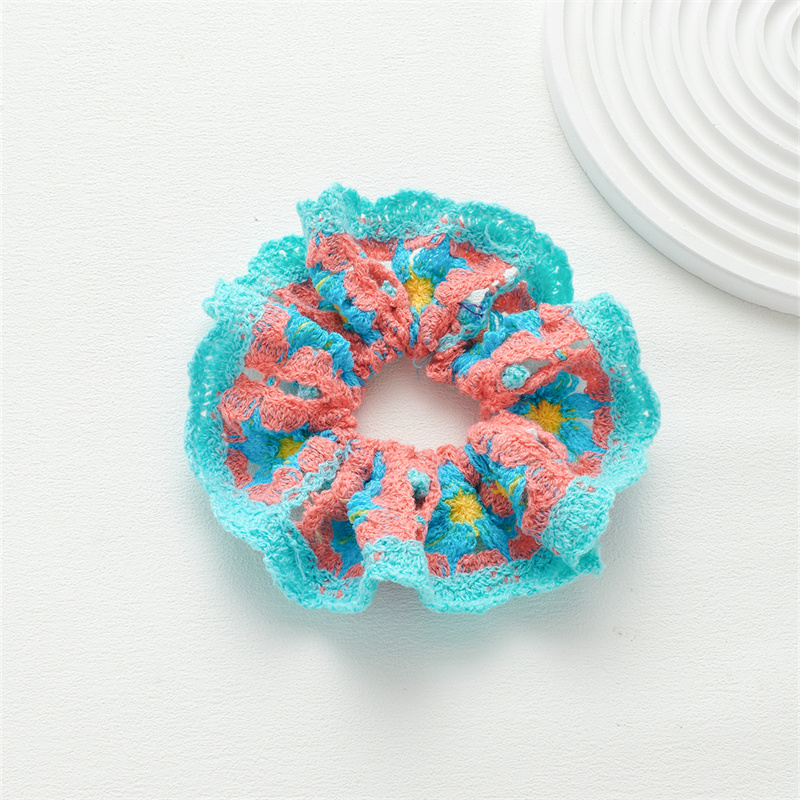 Handmade knitted large intestine circle advanced sense of rustic style pill hair accessories sweet ponytail head rope leather band hair accessories