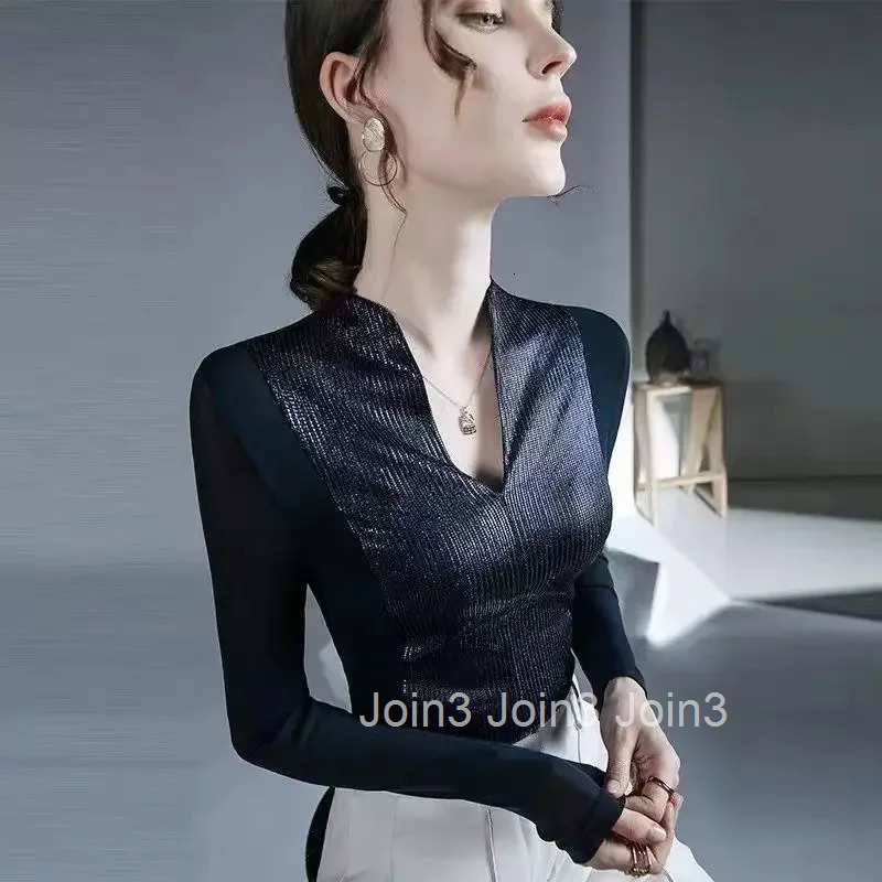 Polyester With Sleeves Slim Womens Long Sleeve T-shirt Aesthetic Clothing Korean Fashion Cheap Clothes Kpop Sale Y2k Top Female