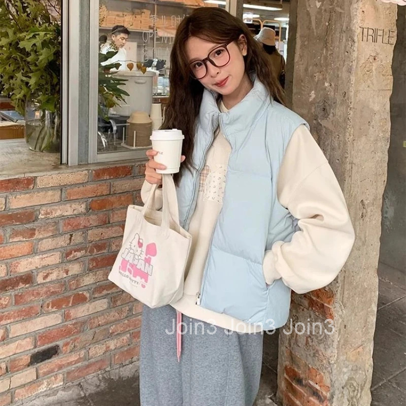 Lady Giletes Warm Loose Coats on Sale Working Sleeveless Womens Padded Cotton Vests Autumn Lightweight Winter Clothing Youthful