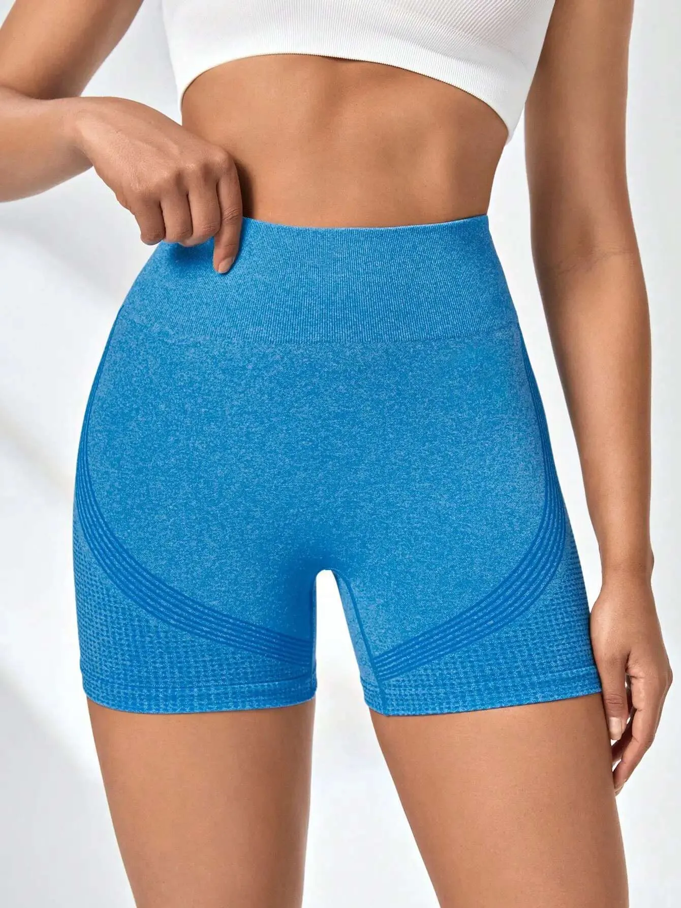 Workout Shorts For Women Seamless Scrunch Butt Lifting High Waisted Yoga Gym Booty Running Short Pants