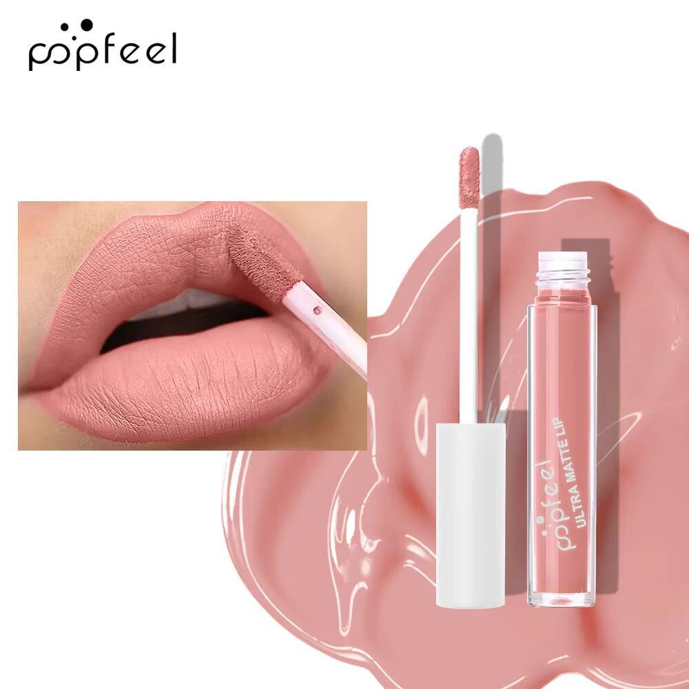 Punk Matte Black Liquid Lipstick Waterproof Long Lasting Party Glaze Personality Velvet Nude Tint Halloween Lip Makeup happy