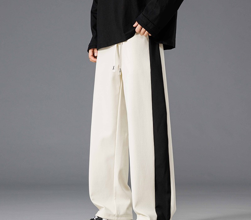 Men's Loose-Fit Cargo Pants with Ankle Tie - Sporty Casual Long Trousers, Summer Thin Style, Trendy Versatile Nine-Point Pants