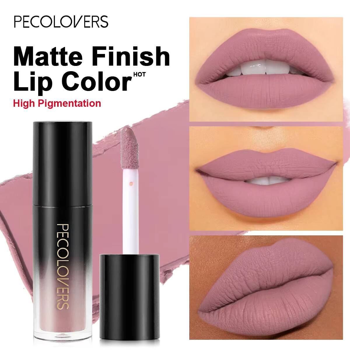 Sexy Red Gloss Velvet Long Lasting Lipstick Makeup Waterproof Non-stick Cup Tint Nude Liquid Lip Stick happy