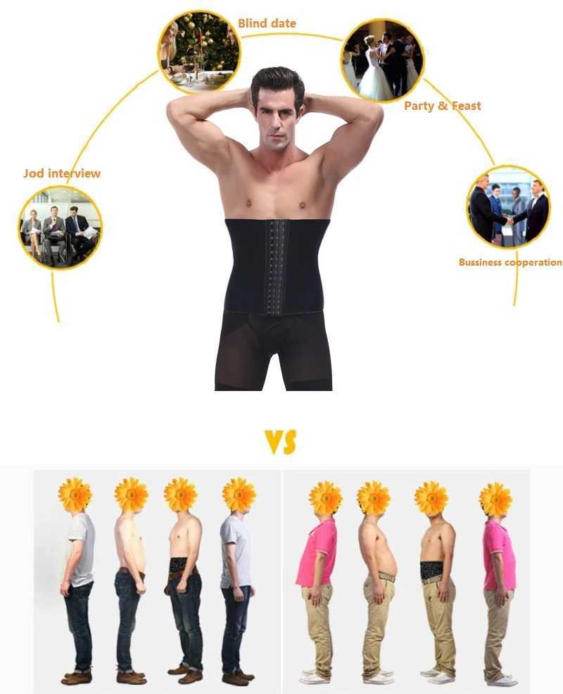 AfruliA Men Simming Waist Trainer Body Shaper Firm Tummy Control Corset Abdomen Belt Weight Loss Strap Shapewear XXS Boys Girdle W250616