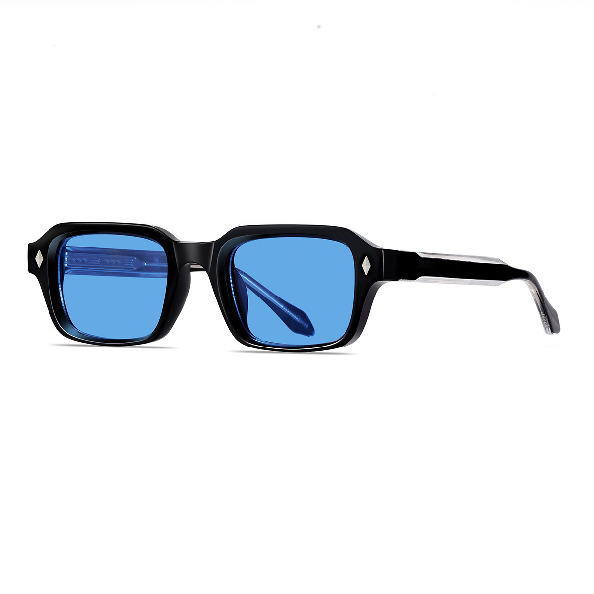 Frame Fashion Square Acetate Pin High-end UV Protection Sunglasses