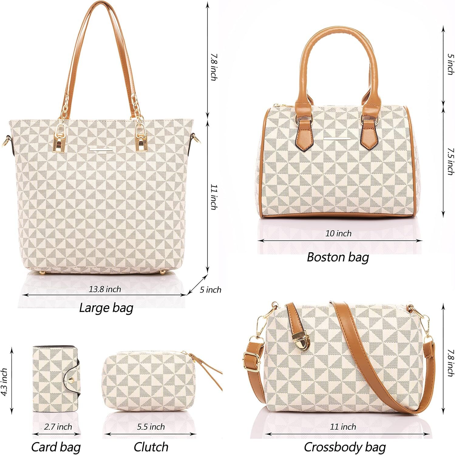 Designer Purses and Handbags for Women Satchel Shoulder Tote Top Handle Bag