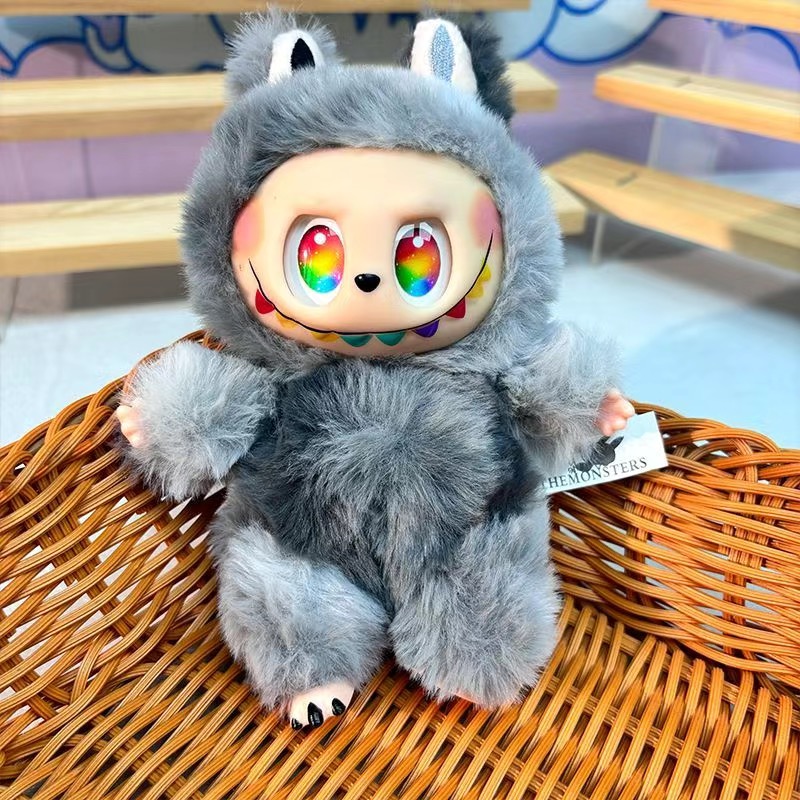 Cute Plush Keychain Animal Plush Keychains Charms Fun Glue Ear La Bu Style Stuffed Animal Keyrings for Couples L2509288SPB