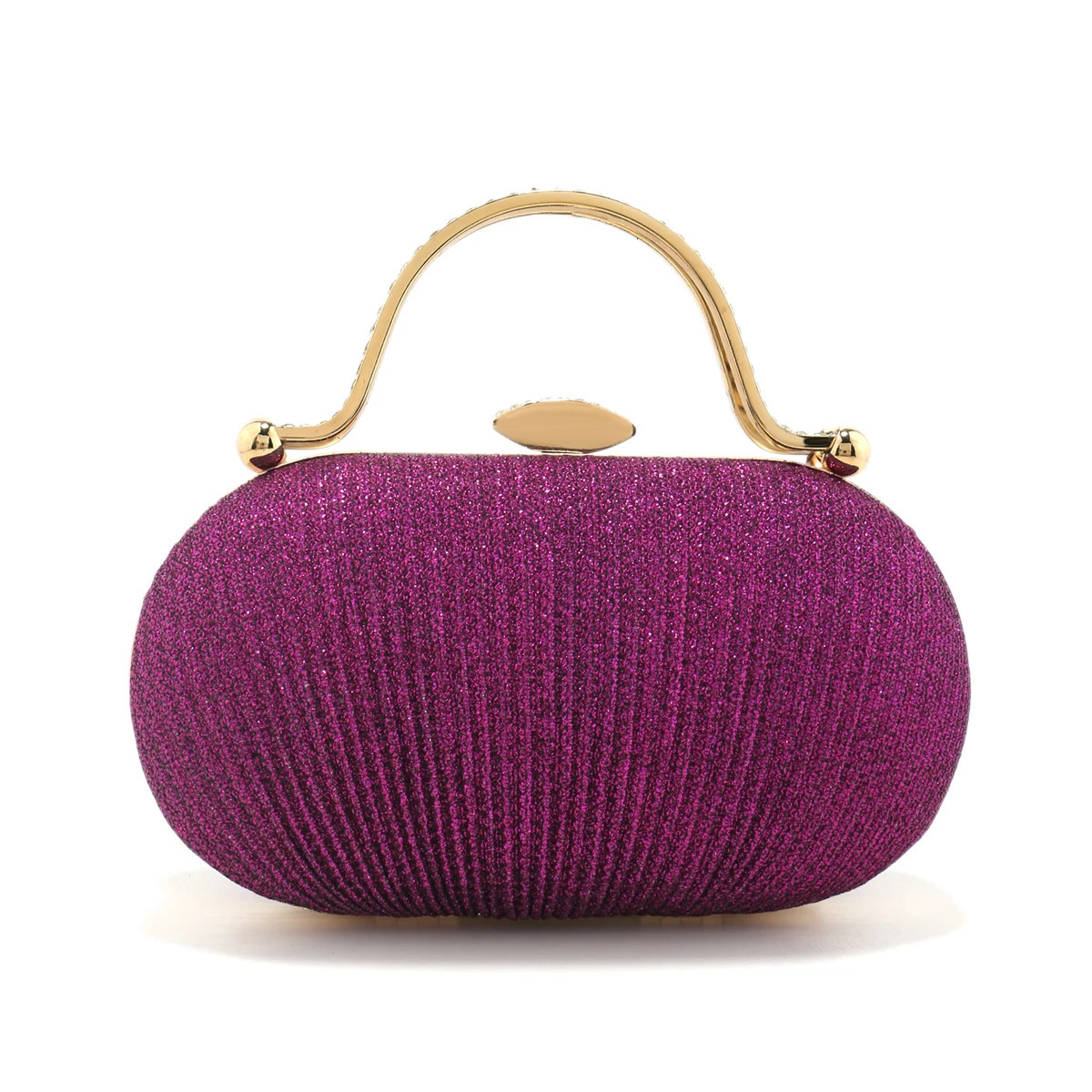 Glamorous Purple Color Velvet Small Clutch Bags Metal Leaf Chain Shoulder Handbags Party Event Banquet Printed Dress Purse Cocktail 250614