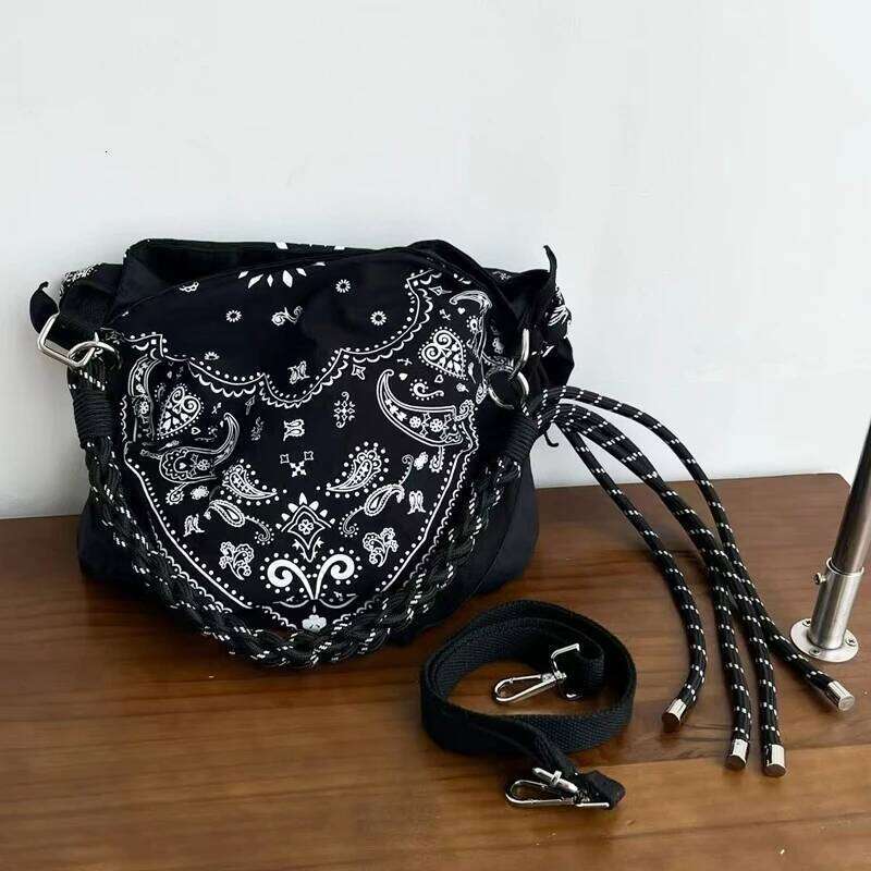 Women's Bags Designer National Message Bags For Women Designer Handbag And Purses New In Polyester Paisley Braided Strap Underarm Shoulder