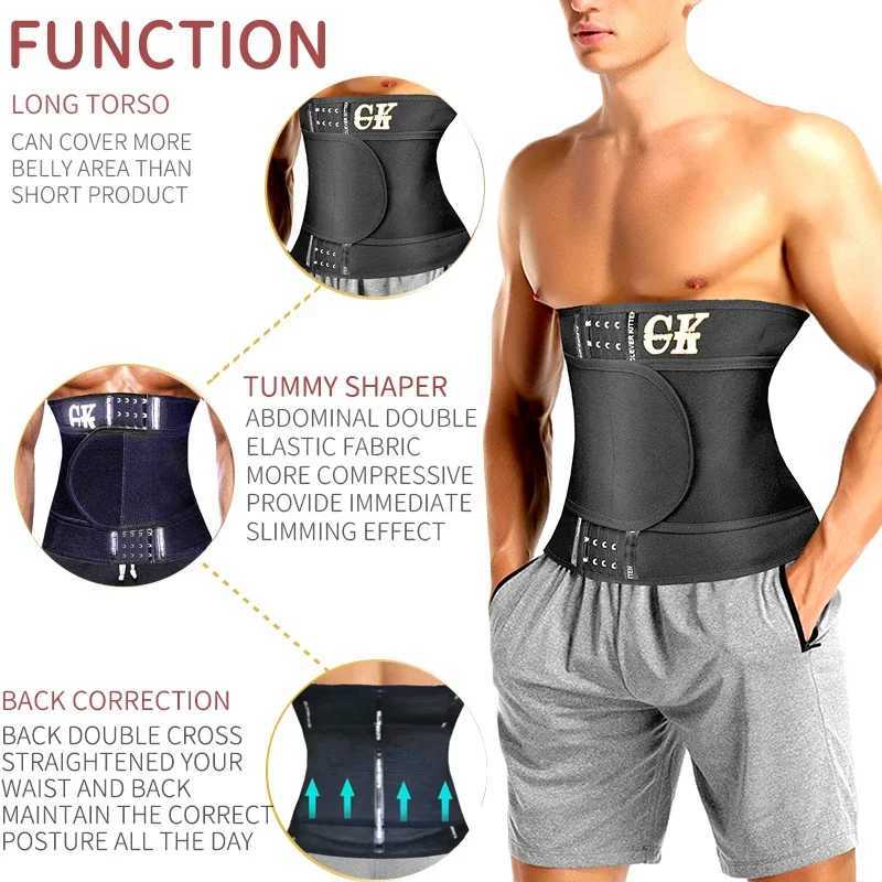 Waist Trainer for Men Sports Belt Weight Loss Waist Cincher Trimmer Belly Band Slimming Girdle Corset Gym Strap Wrap Body Shaper W250616