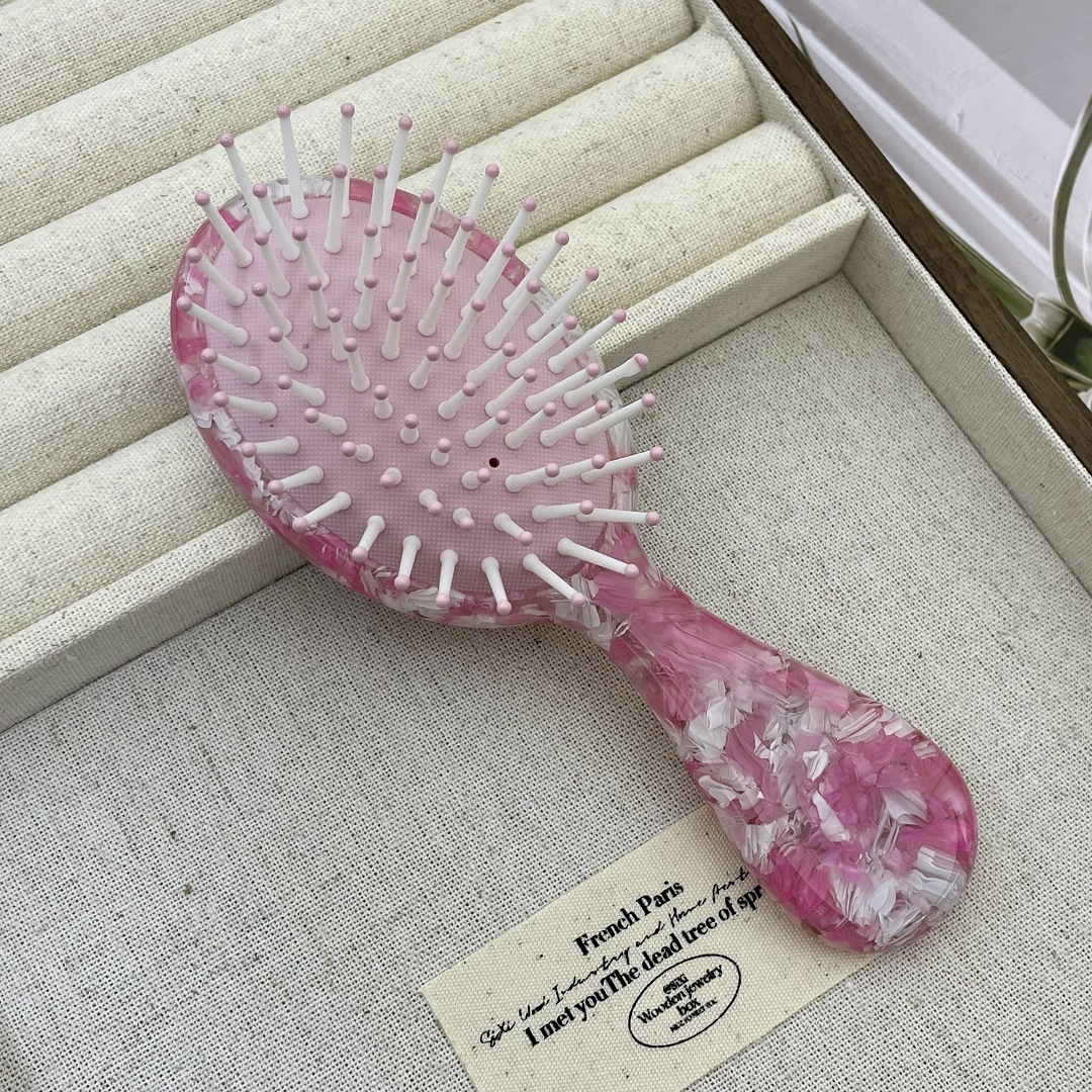 Cute Hair Comb Scalp Massage Air Cushion Hairdressing Hair Brush Acetate Portable Hair Styling Tools Hair Brushes