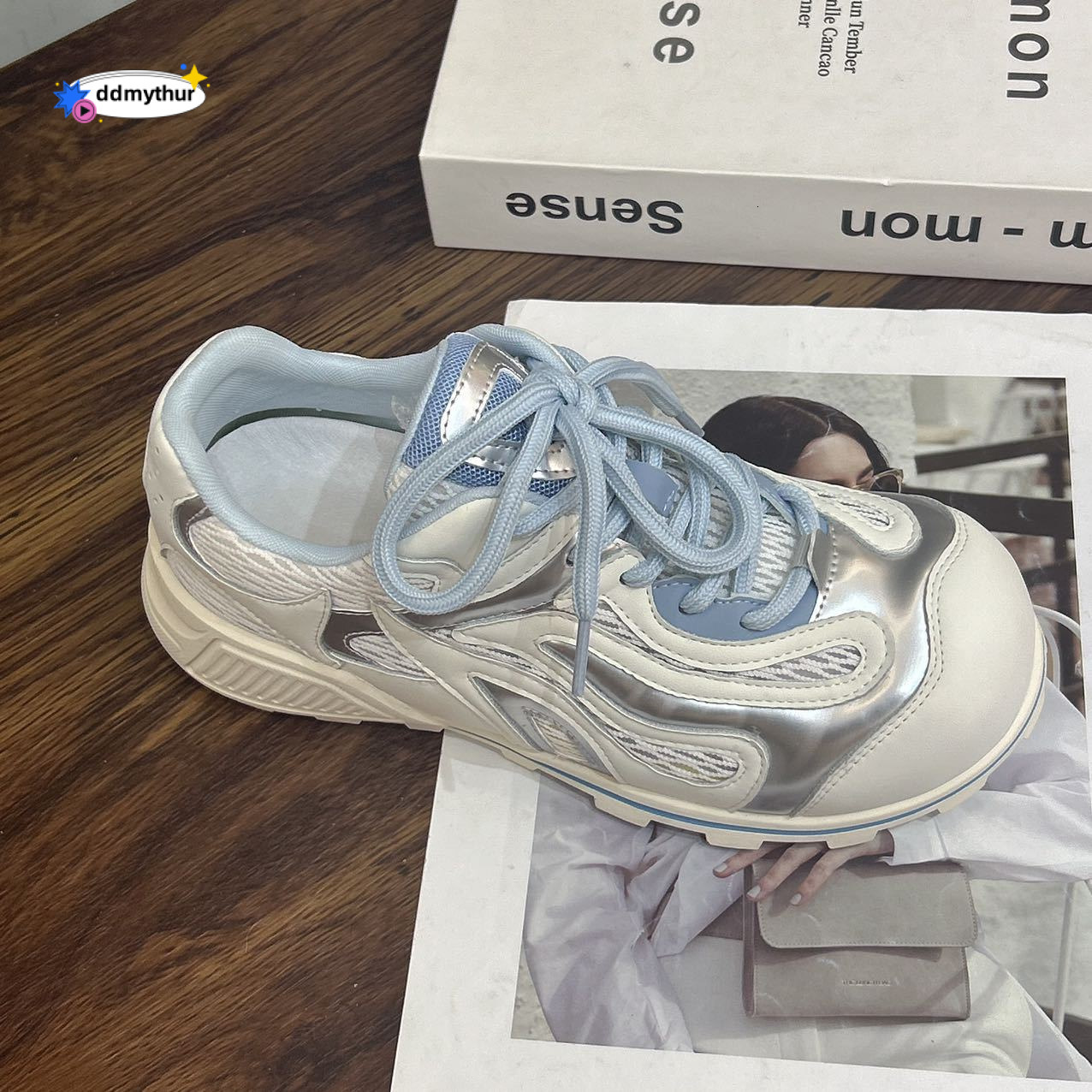 Disordered Aesthetics" Bowling 2025 Summer Agan Shoes for Women Breathable 4cm Versatile Casual Niche Sneakers ddmythur