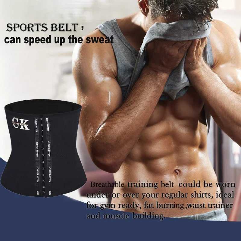 AfruliA Men Modeling Strap Slimming Waist Trainer Tummy Control Belt Body Shaper Sports Brace Abdomen Band Compression Shapewear W250616