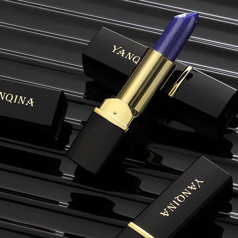 Temperature Color Change Shimmer Lipstick Blue Changed Into Pink Stain Gloss Moisturizing Lip Balm Tint Makeup happy