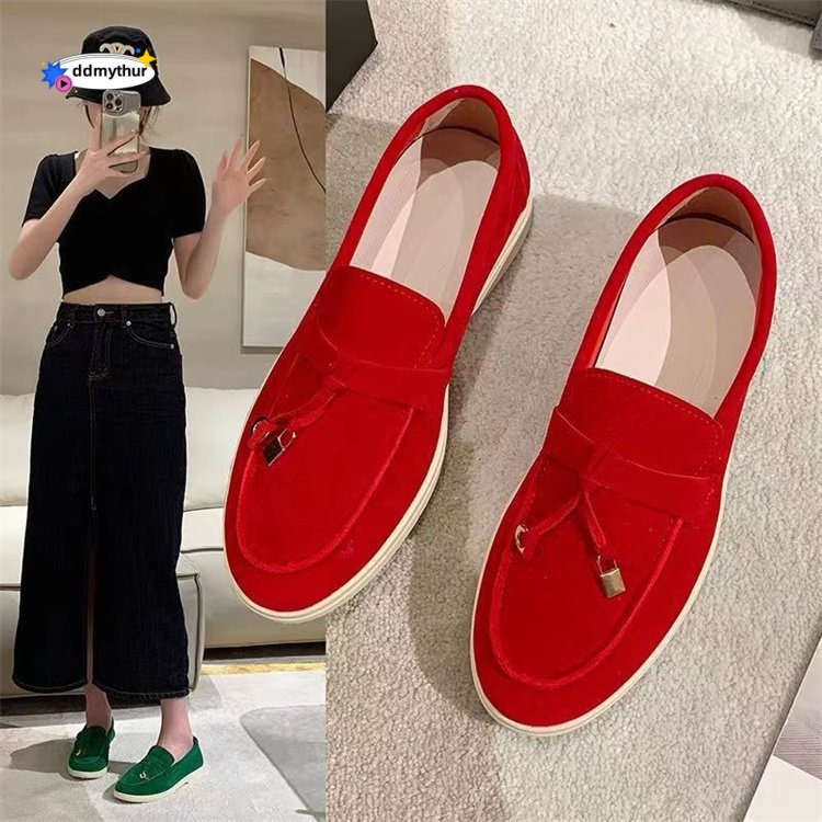 2024 New Women's Loafers Plus Size 43 High-end Fashionable Slip-on Shoes ddmythur