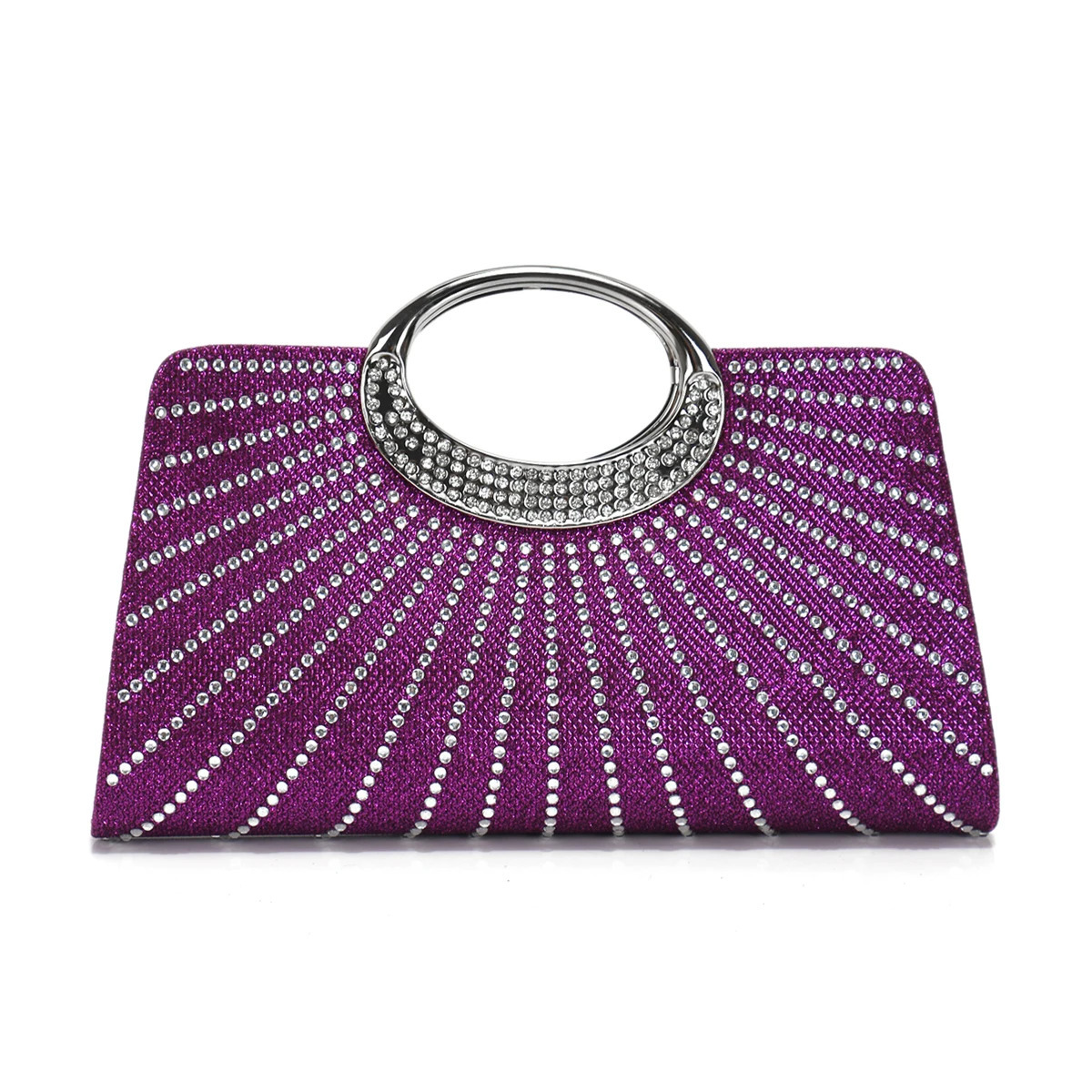 Bucket Design Women Clutch Bags Rhinestones Glitter Handbags With Shoulder Chain Handle Diamonds Purse 250614