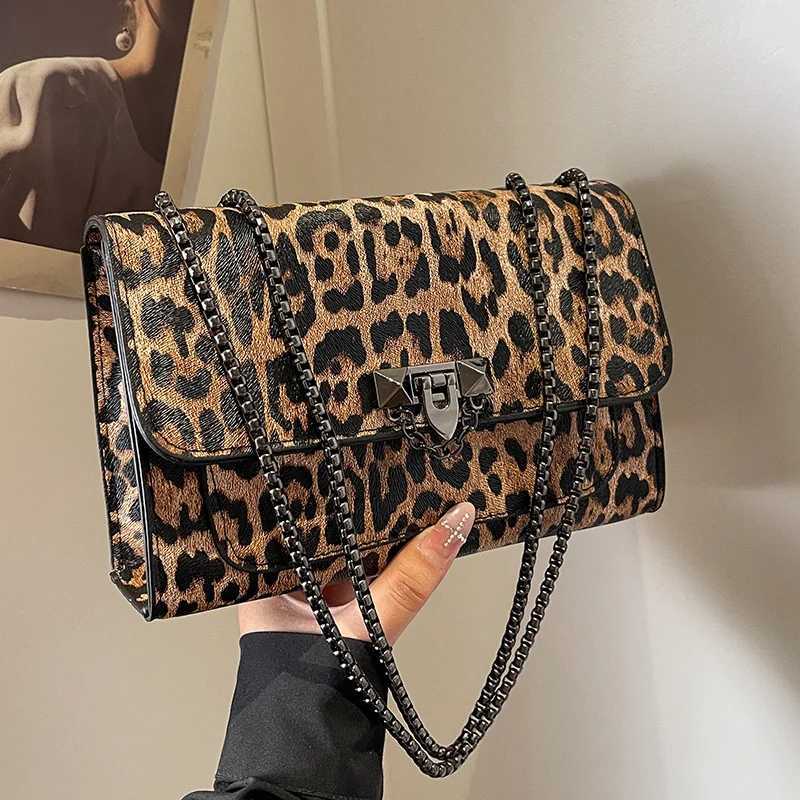 French leopard print bag fashionable and versatile casual single-shoulder chain bag niche design crossbody bag for women XJ2520616