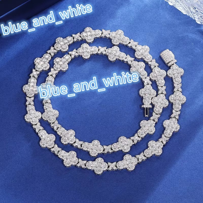 S925 Women Men Hip Hop Cross Chain Necklace Iced Out Moissanite Exquisite Bling Jewelry Party Wedding Shining Sterling Silver