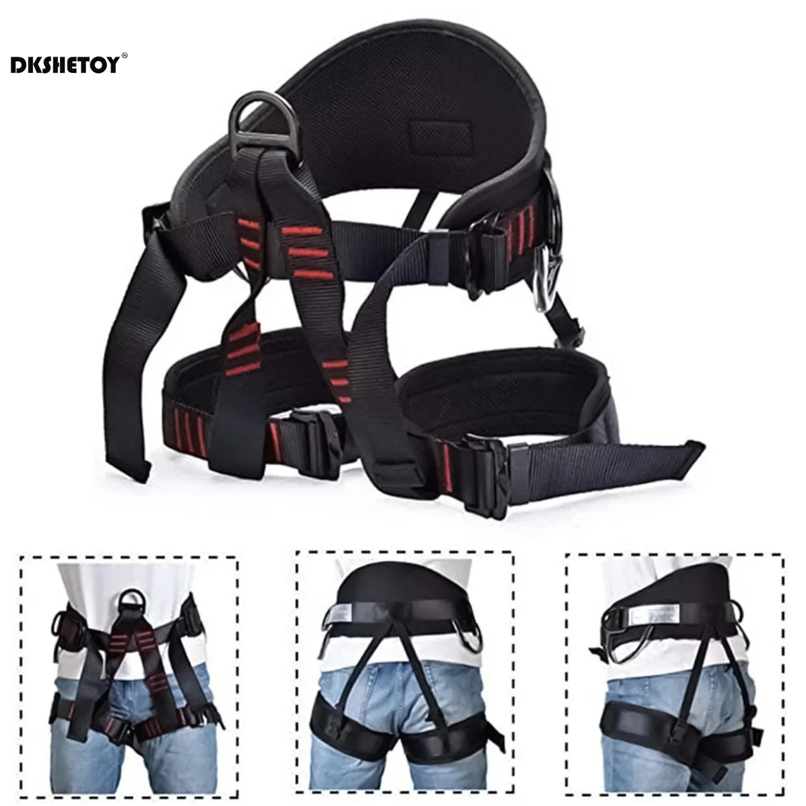 Professional safety belt harness Aerial Work Safety Harness Lanyard on Back half seat Highaltitude Rock Climbing Construction 250611