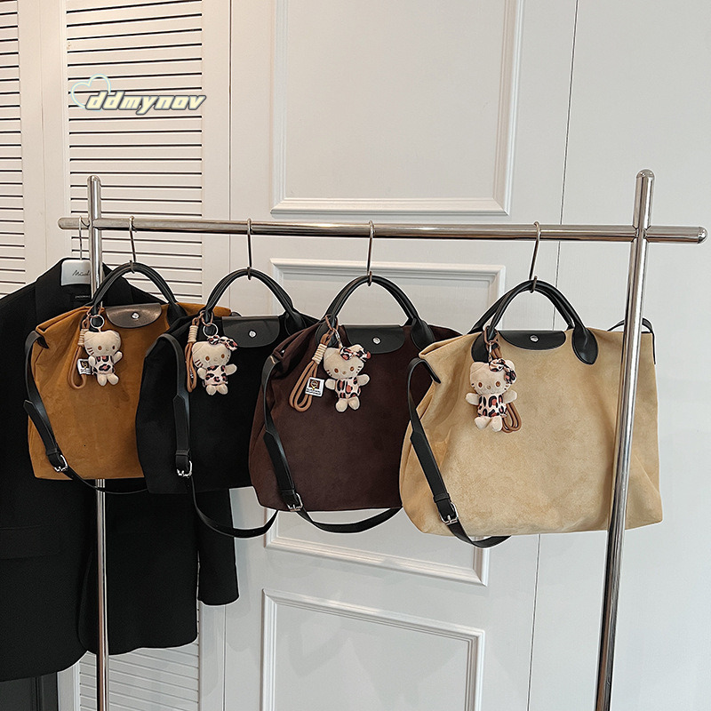 Korean Style Matte Large Capacity Handbag 2024 Autumn Winter Versatile Crossbody Briefcase Commuter Shoulder Bag ddmynov ddmynov ddmynov