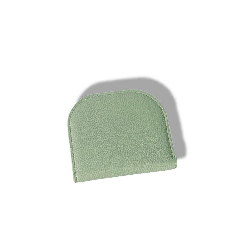 Solid Color Ultra-thin Semi-circle Short Women's Wallet High-end Feel Money Clip Student Mini Coin Purse