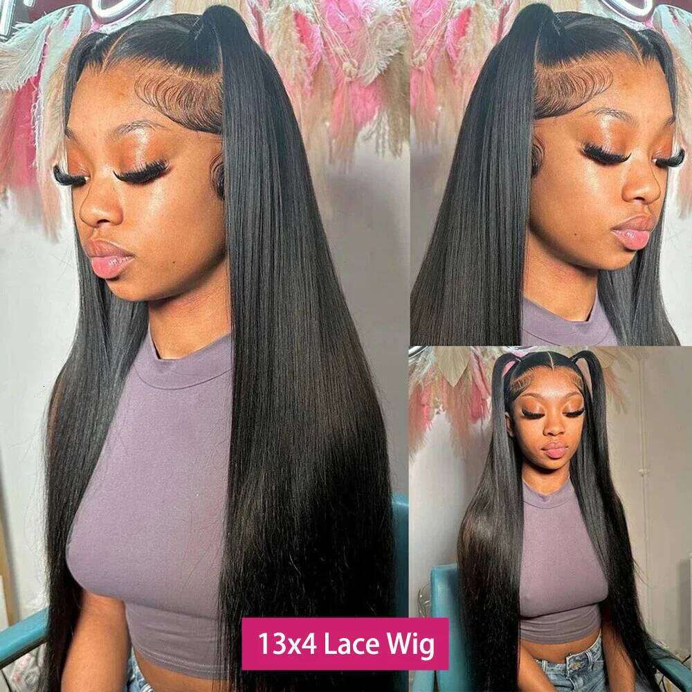 Bone Straight HD Front Wig 13x4 Wigs For Women 13x6 Full Head Lace Frontal Brazilian Remy Human Hair Pre Plucked