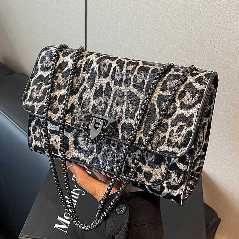 French leopard print bag fashionable and versatile casual single-shoulder chain bag niche design crossbody bag for women XJ2520616