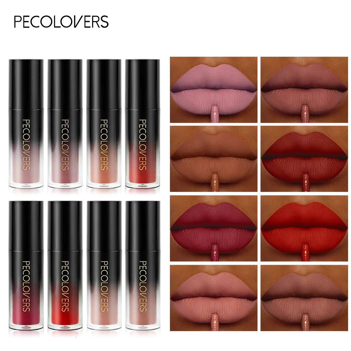 Sexy Red Gloss Velvet Long Lasting Lipstick Makeup Waterproof Non-stick Cup Tint Nude Liquid Lip Stick happy