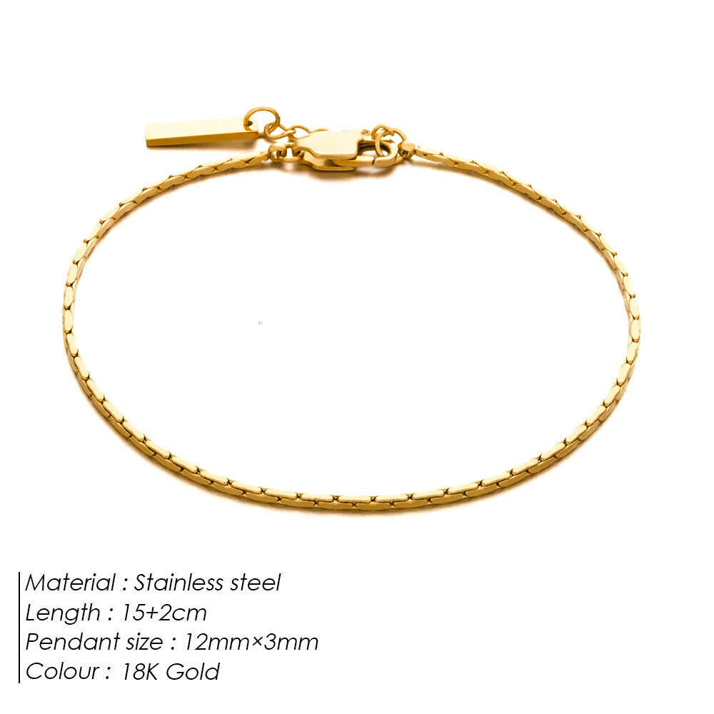 eManco Korean Style New Titanium Steel Internet Celebrity Electric Wire Chain Bracelet Men's Simple Fashion Sexy Mini