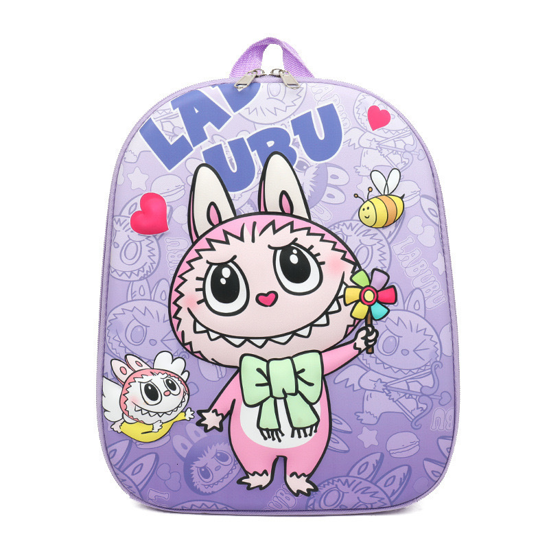 2025 Student 3D Hard Shell Backpack New Fabric Boys and Girls Ultra-light Cartoon Lightweight Double Shoulder Bag