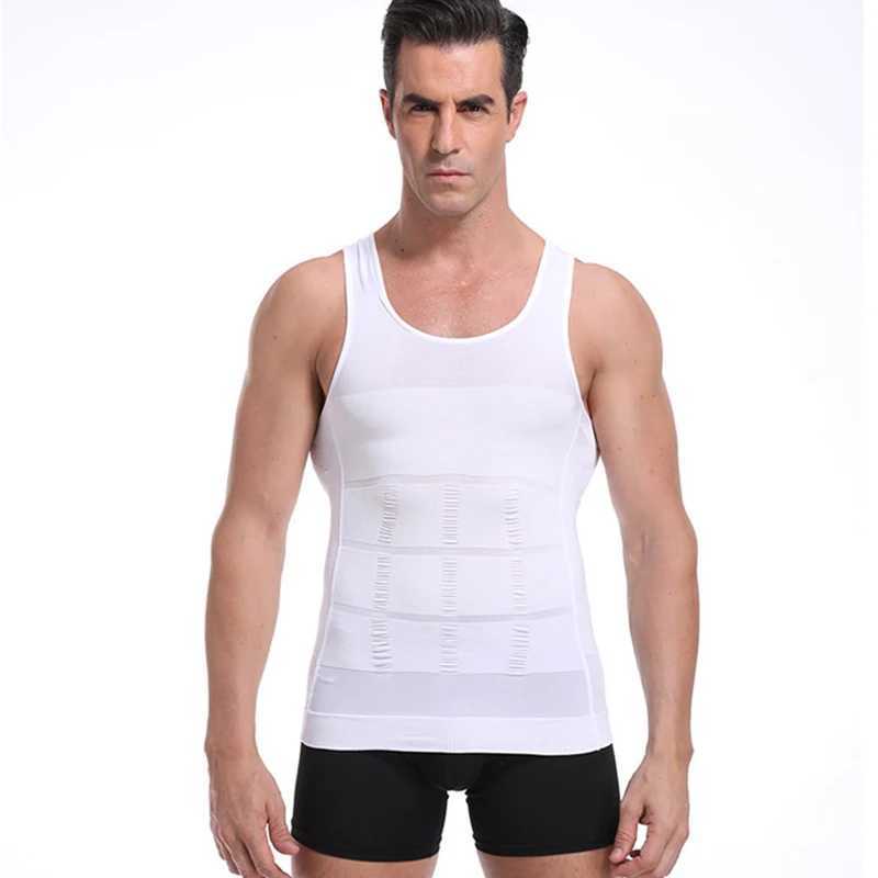 Mens Shapewear Slimming Body Corset Vest Shirt Compression Abdomen Tummy Belly Control Slim Waist Cincher Underwear Sports Vest W250616