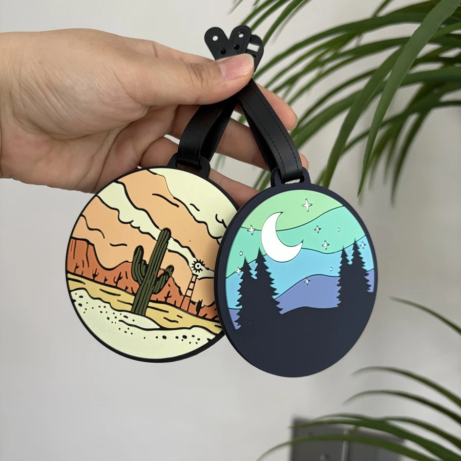 1236cs Starry Sky Landscape Luggage Tag Pendant Work Name Business Travel Airport Anti Loss ID 250615