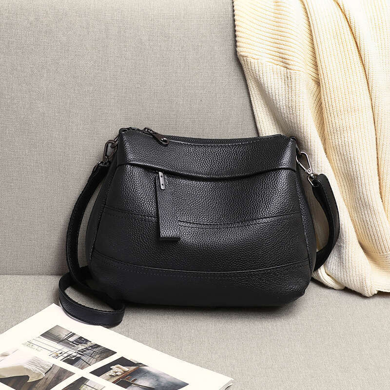 New Genuine Leather Versatile Bucket Shoulder Crossbody Women S Bag Handbag Luggage