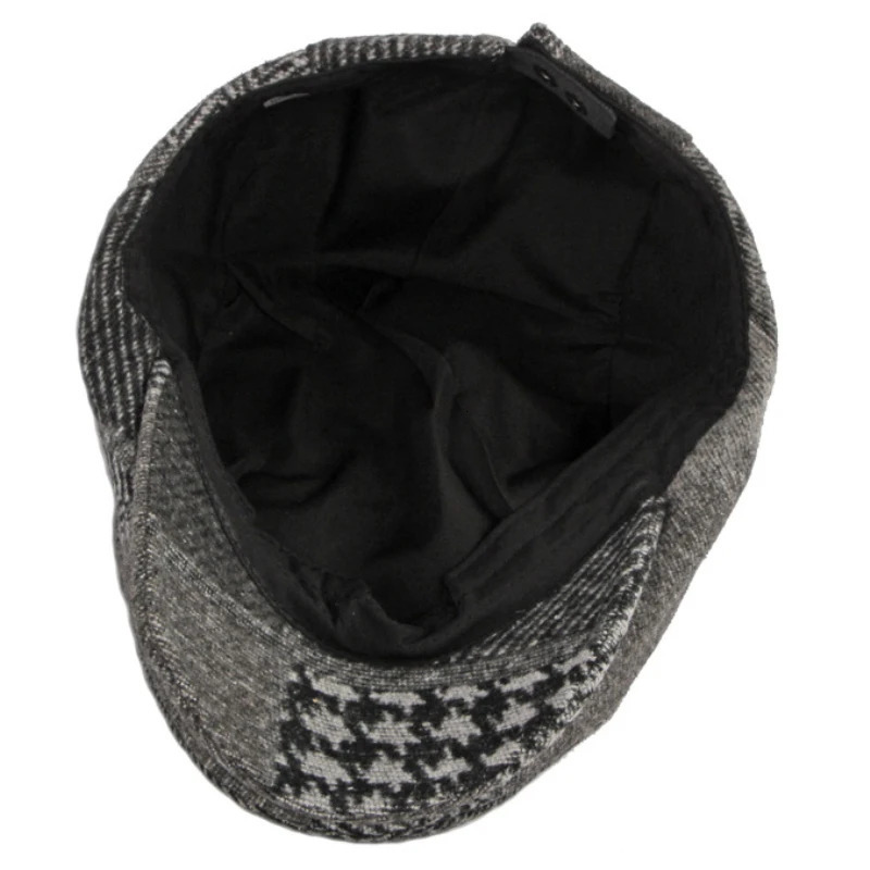 HT4091 Men Women Beret Cap Autumn Winter Hat for Men Women Plaid Beret Hat Adjustable Ivy Flat Cap Artist Hat Male Female Berets 250604